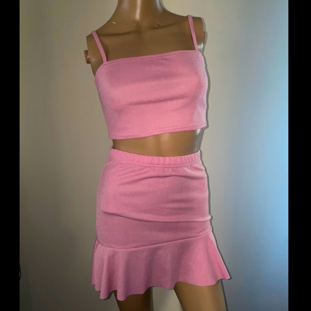 Boohoo skirt set